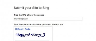 ثبت وبلاگ در Bing